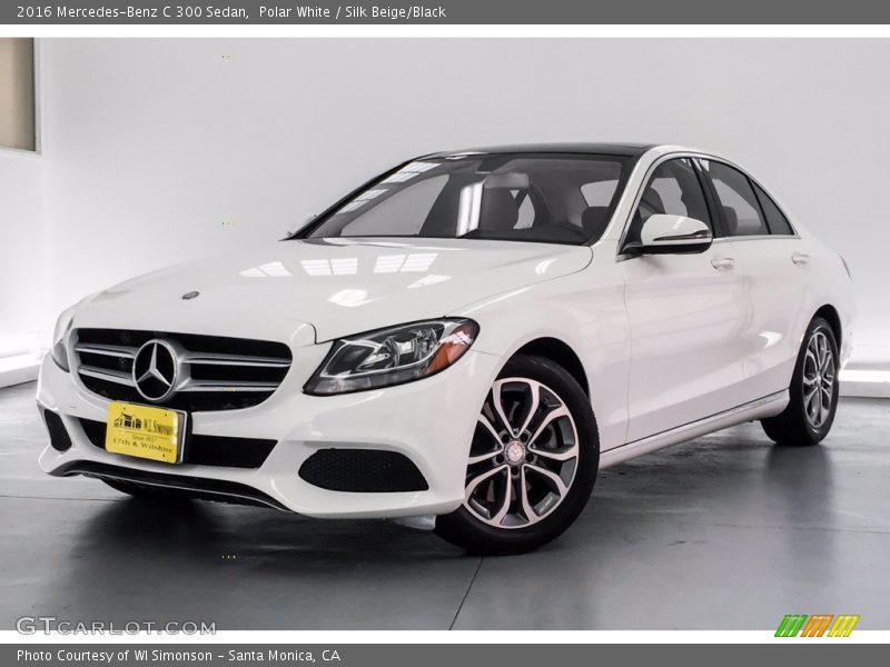 Polar White / Silk Beige/Black 2016 Mercedes-Benz C 300 Sedan