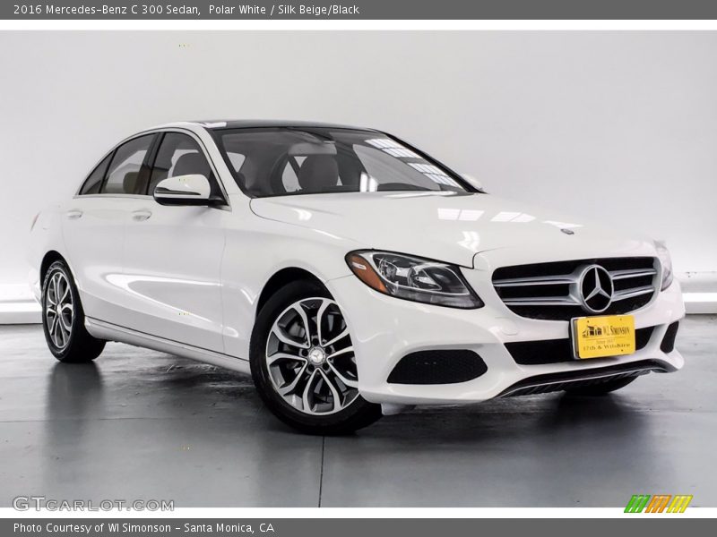 Polar White / Silk Beige/Black 2016 Mercedes-Benz C 300 Sedan