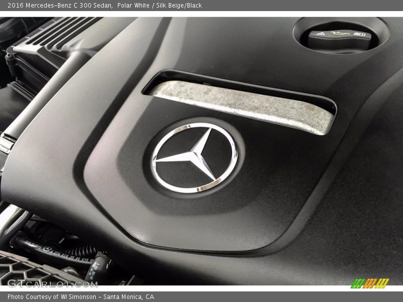 Polar White / Silk Beige/Black 2016 Mercedes-Benz C 300 Sedan