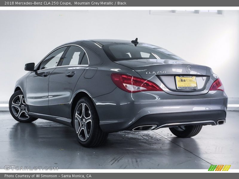 Mountain Grey Metallic / Black 2018 Mercedes-Benz CLA 250 Coupe