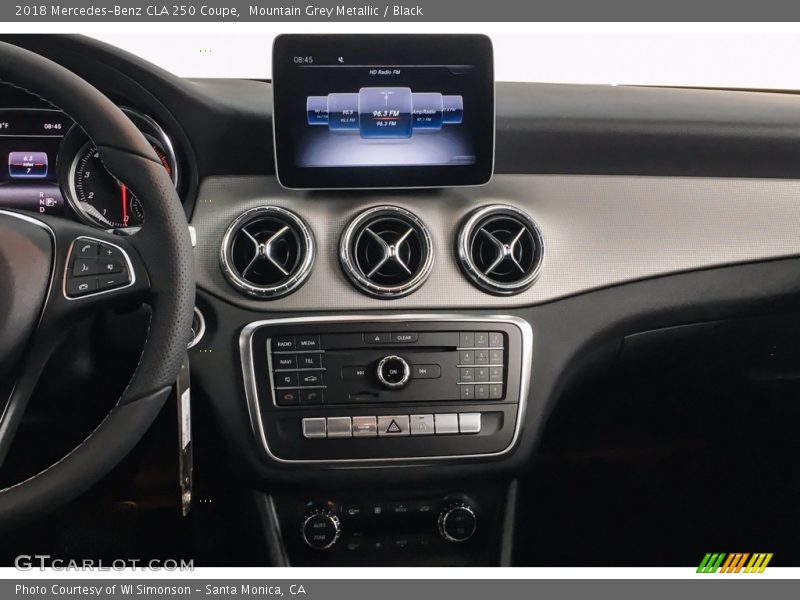 Mountain Grey Metallic / Black 2018 Mercedes-Benz CLA 250 Coupe