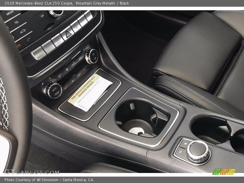 Mountain Grey Metallic / Black 2018 Mercedes-Benz CLA 250 Coupe