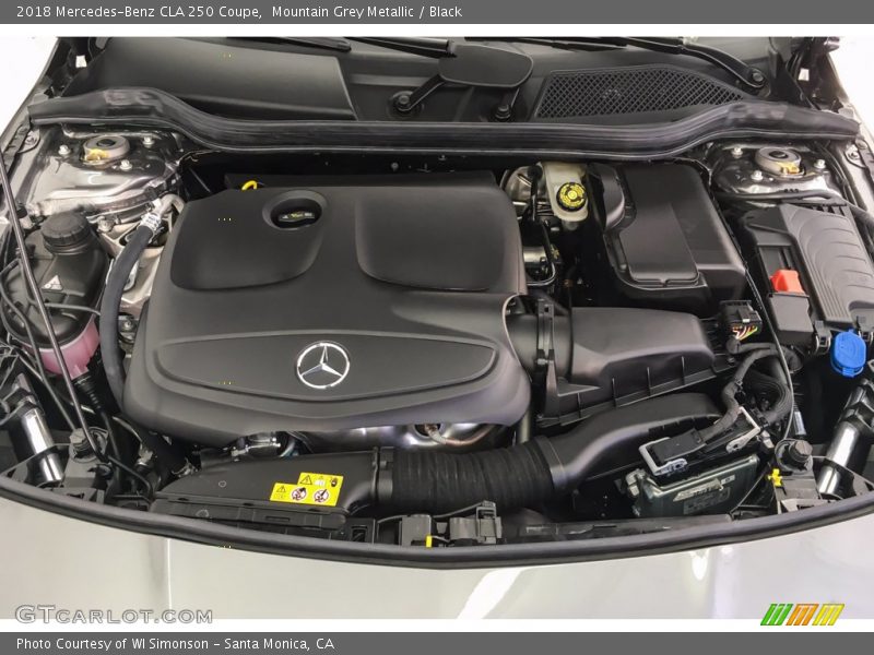 Mountain Grey Metallic / Black 2018 Mercedes-Benz CLA 250 Coupe