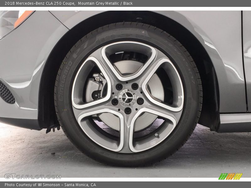 Mountain Grey Metallic / Black 2018 Mercedes-Benz CLA 250 Coupe