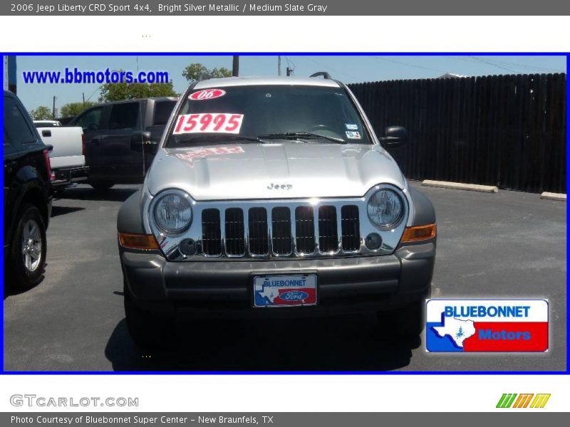 Bright Silver Metallic / Medium Slate Gray 2006 Jeep Liberty CRD Sport 4x4