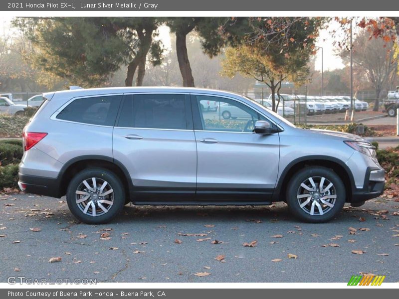 Lunar Silver Metallic / Gray 2021 Honda Pilot EX-L