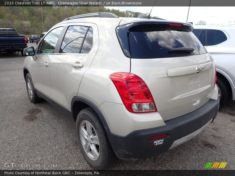 Champagne Silver Metallic / Jet Black/Brownstone 2016 Chevrolet Trax LT AWD