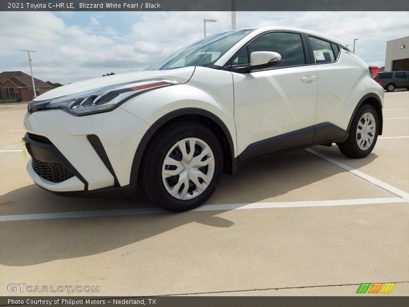 Blizzard White Pearl / Black 2021 Toyota C-HR LE