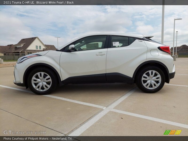 Blizzard White Pearl / Black 2021 Toyota C-HR LE