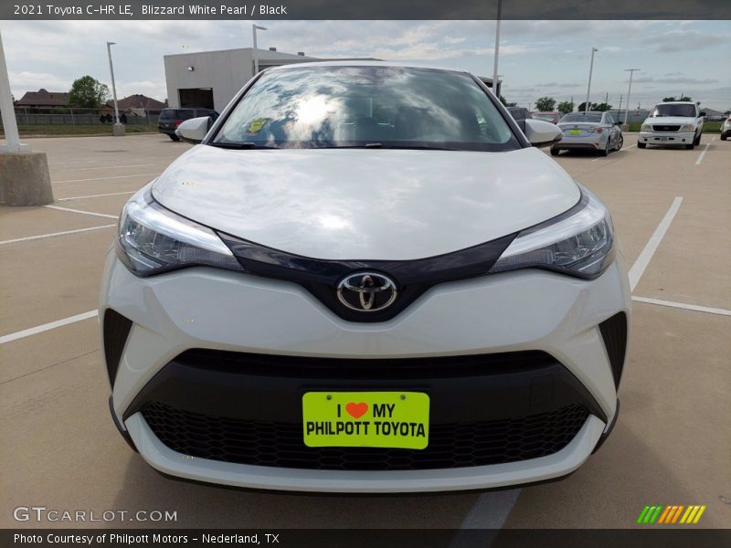 Blizzard White Pearl / Black 2021 Toyota C-HR LE