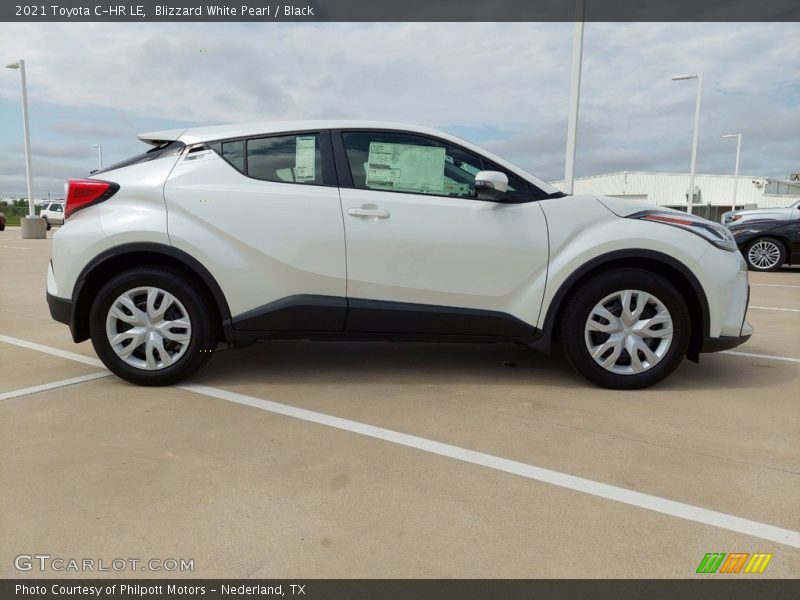 Blizzard White Pearl / Black 2021 Toyota C-HR LE