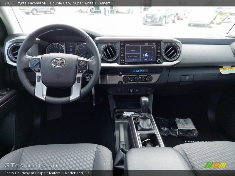 Super White / Cement 2021 Toyota Tacoma SR5 Double Cab