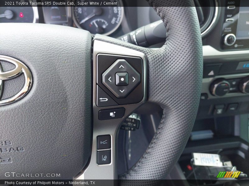 Super White / Cement 2021 Toyota Tacoma SR5 Double Cab