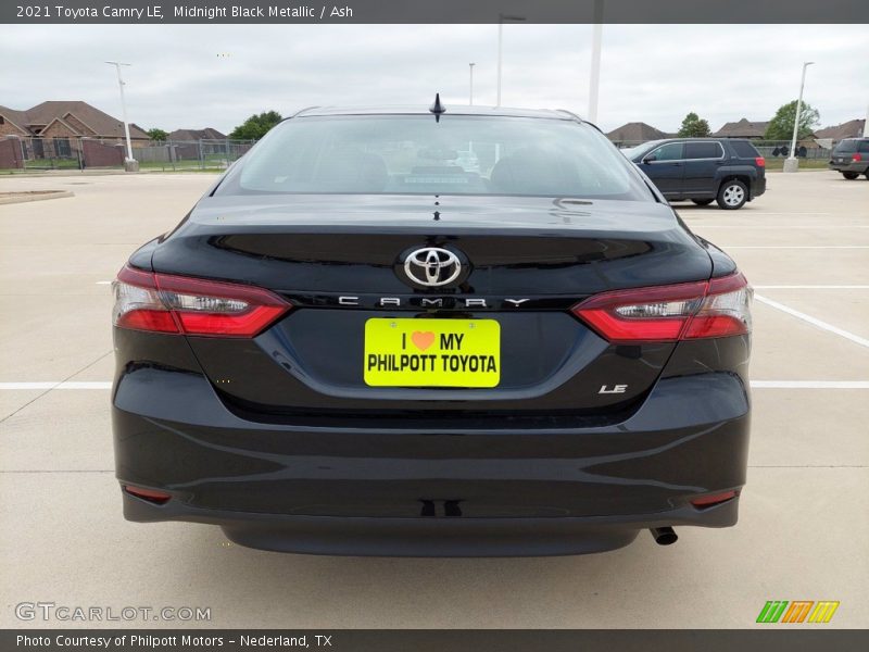 Midnight Black Metallic / Ash 2021 Toyota Camry LE