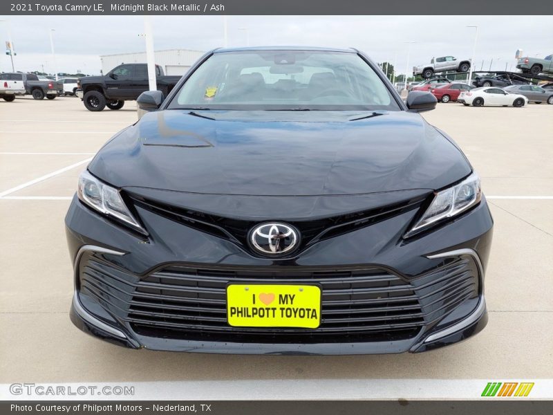 Midnight Black Metallic / Ash 2021 Toyota Camry LE