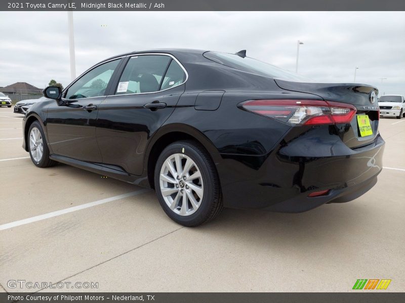 Midnight Black Metallic / Ash 2021 Toyota Camry LE