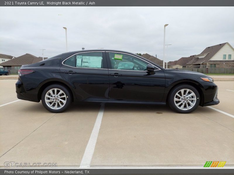 Midnight Black Metallic / Ash 2021 Toyota Camry LE