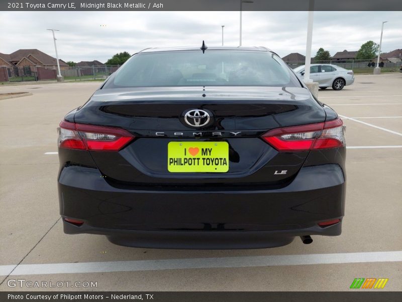 Midnight Black Metallic / Ash 2021 Toyota Camry LE