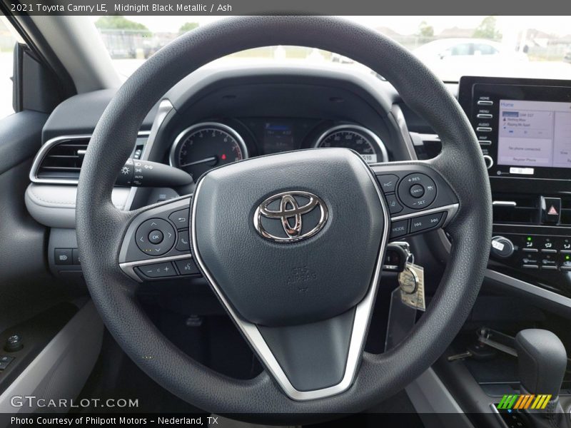 Midnight Black Metallic / Ash 2021 Toyota Camry LE