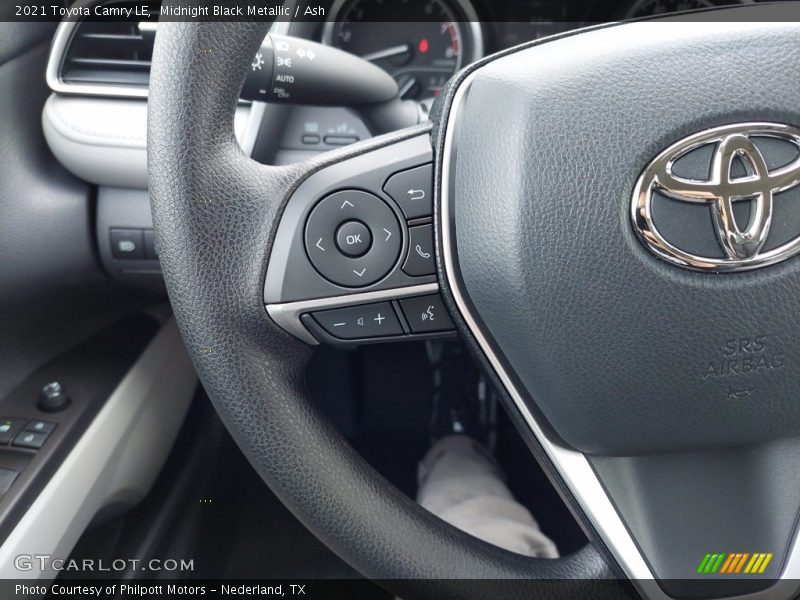 Midnight Black Metallic / Ash 2021 Toyota Camry LE