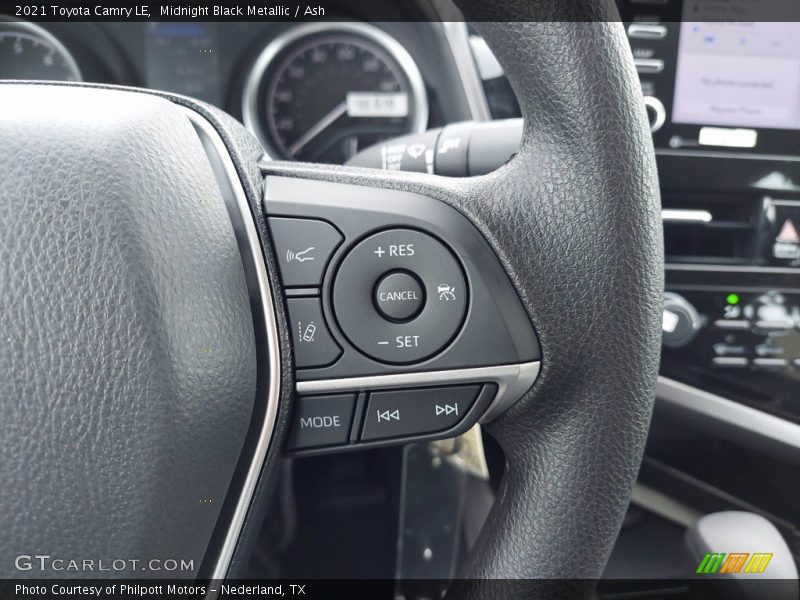 Midnight Black Metallic / Ash 2021 Toyota Camry LE