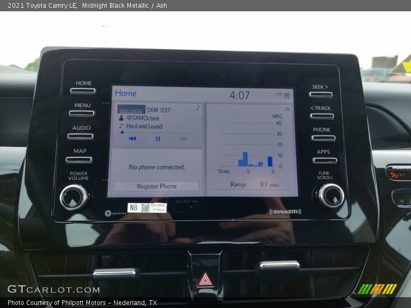 Midnight Black Metallic / Ash 2021 Toyota Camry LE