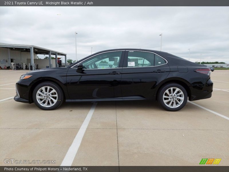 Midnight Black Metallic / Ash 2021 Toyota Camry LE