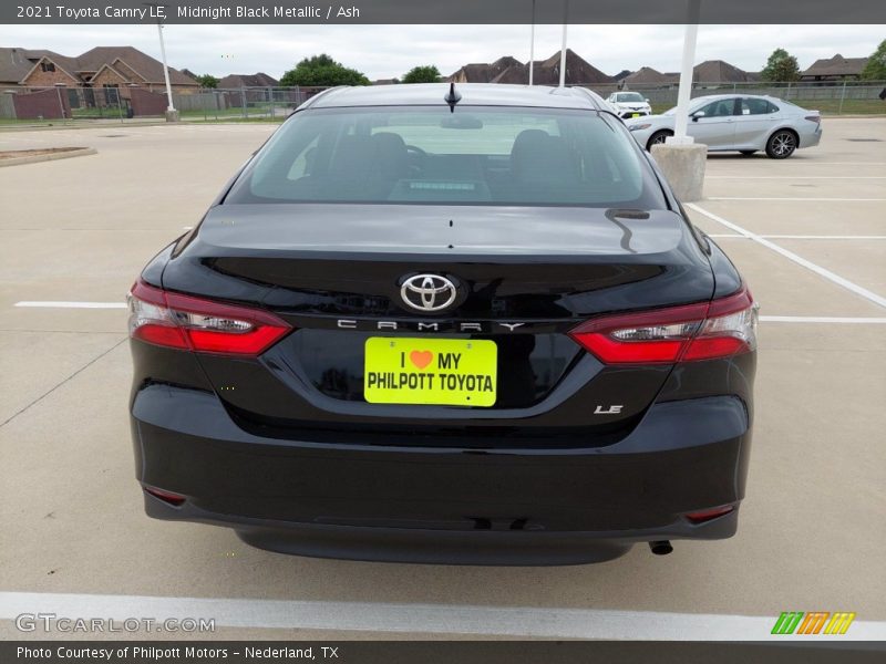 Midnight Black Metallic / Ash 2021 Toyota Camry LE
