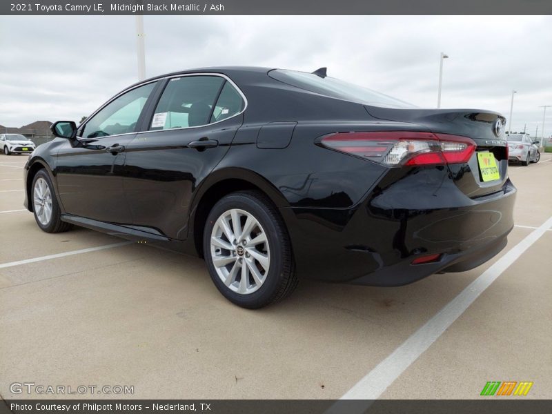 Midnight Black Metallic / Ash 2021 Toyota Camry LE