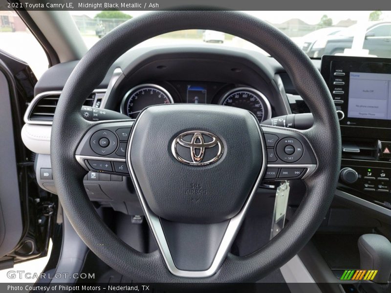 Midnight Black Metallic / Ash 2021 Toyota Camry LE