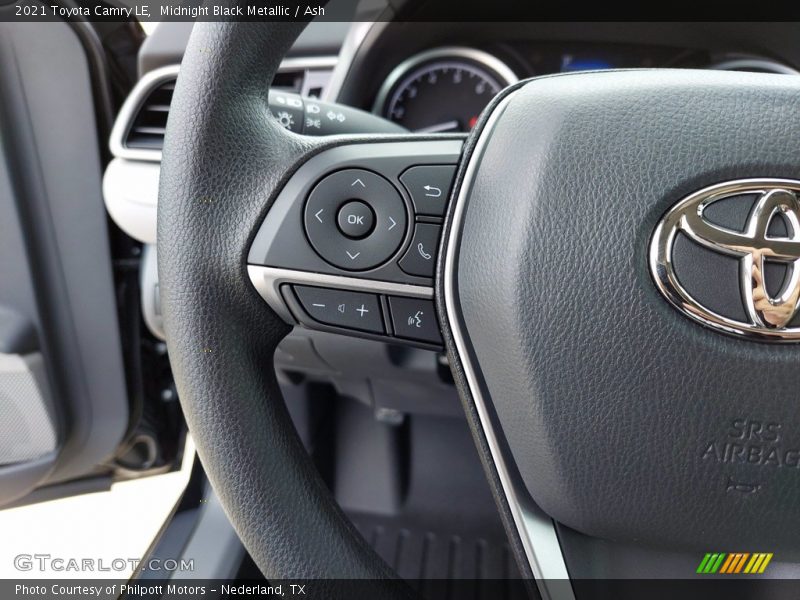 Midnight Black Metallic / Ash 2021 Toyota Camry LE