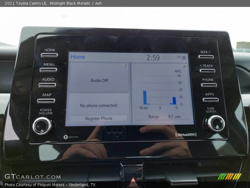 Midnight Black Metallic / Ash 2021 Toyota Camry LE