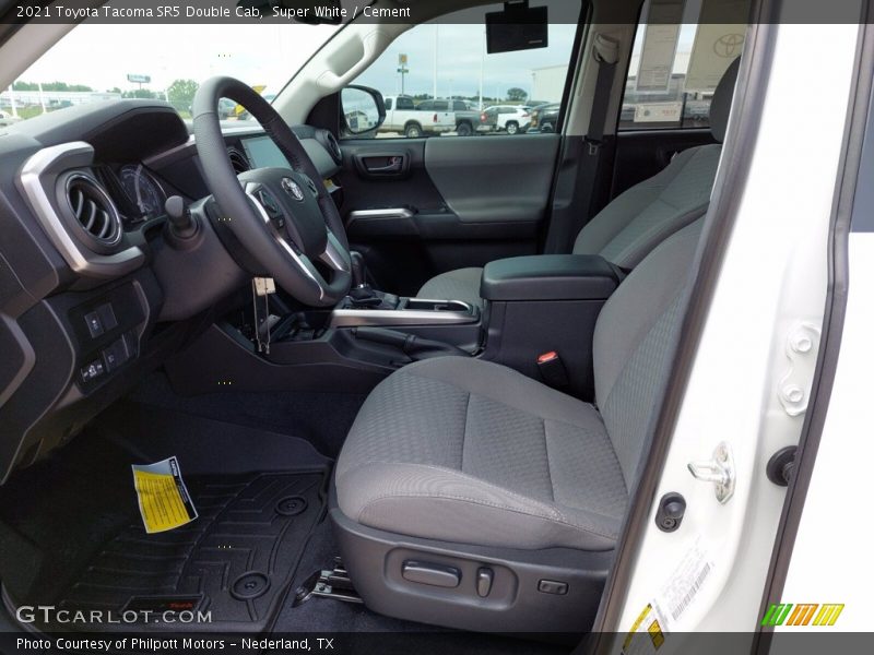 Super White / Cement 2021 Toyota Tacoma SR5 Double Cab