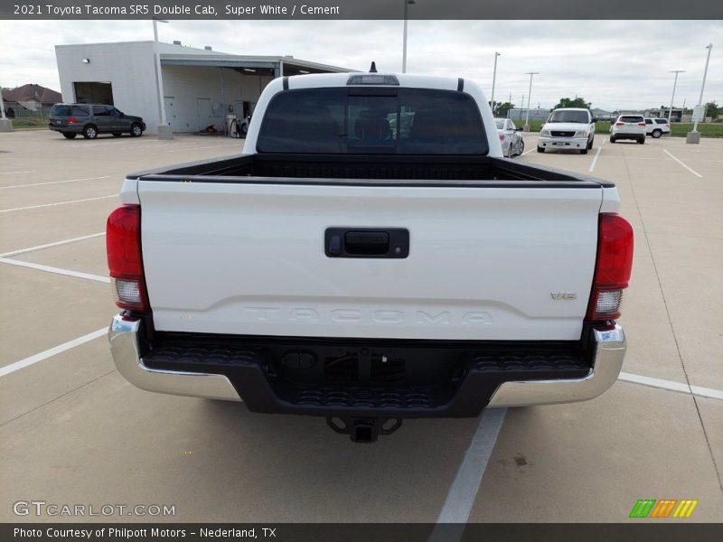 Super White / Cement 2021 Toyota Tacoma SR5 Double Cab