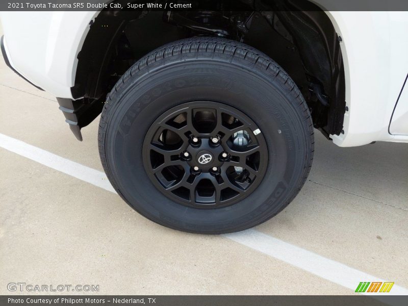 Super White / Cement 2021 Toyota Tacoma SR5 Double Cab