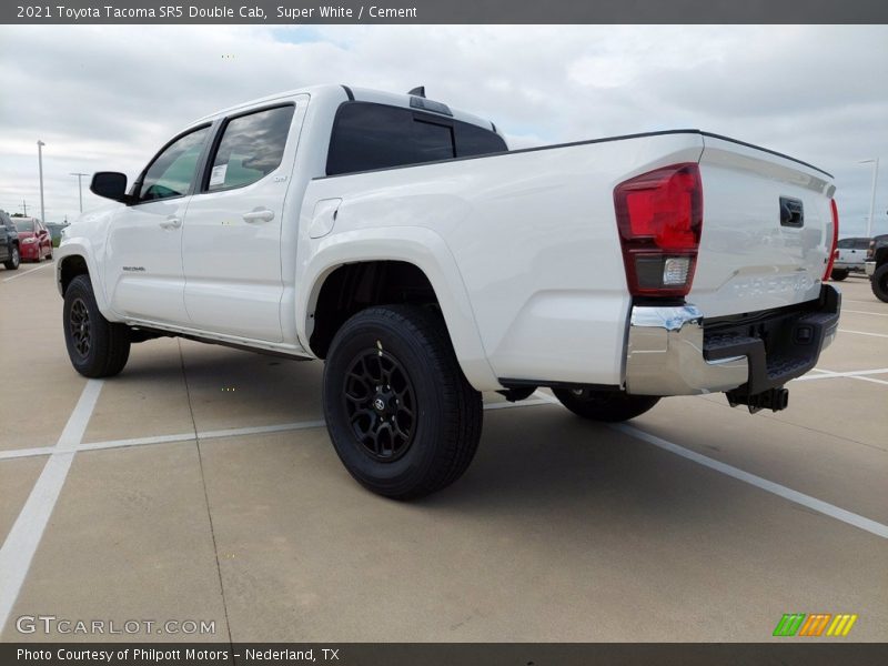 Super White / Cement 2021 Toyota Tacoma SR5 Double Cab