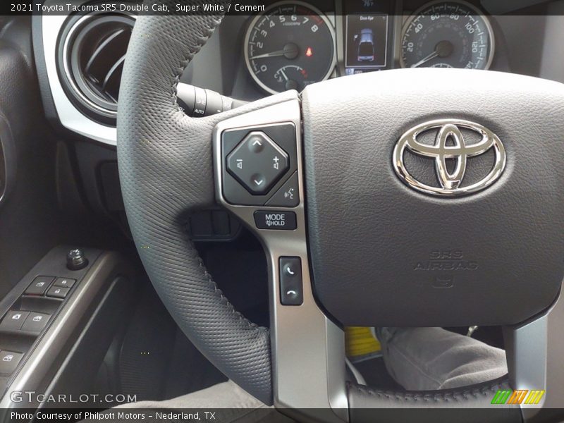 Super White / Cement 2021 Toyota Tacoma SR5 Double Cab