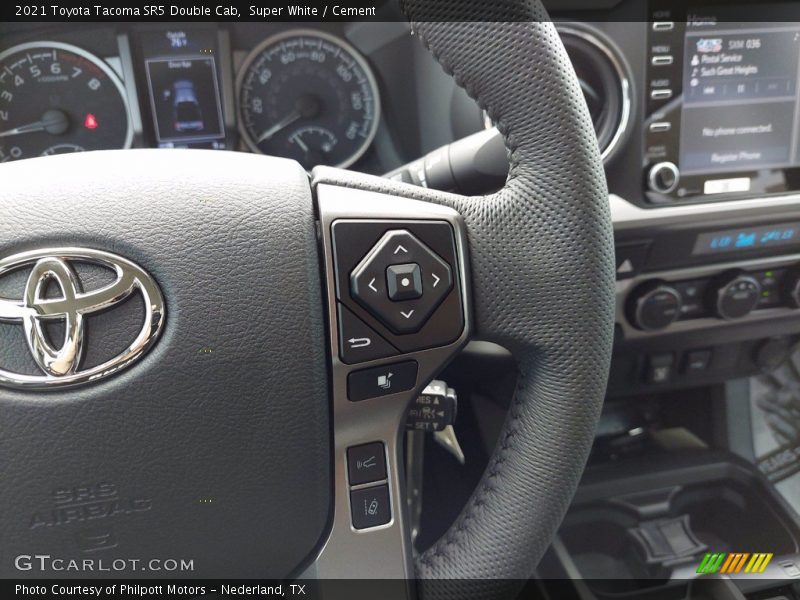 Super White / Cement 2021 Toyota Tacoma SR5 Double Cab