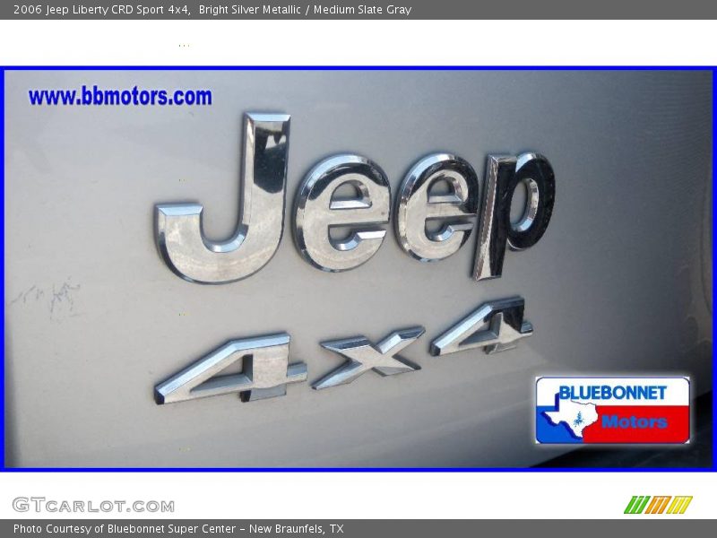 Bright Silver Metallic / Medium Slate Gray 2006 Jeep Liberty CRD Sport 4x4
