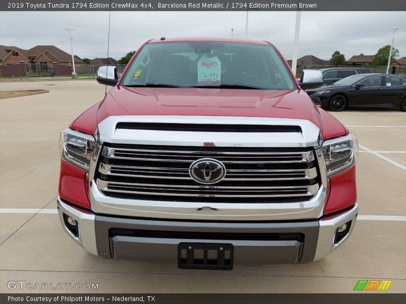 Barcelona Red Metallic / 1794 Edition Premium Brown 2019 Toyota Tundra 1794 Edition CrewMax 4x4