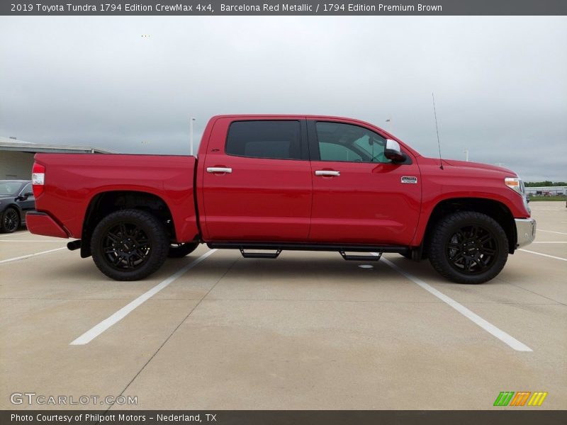 Barcelona Red Metallic / 1794 Edition Premium Brown 2019 Toyota Tundra 1794 Edition CrewMax 4x4