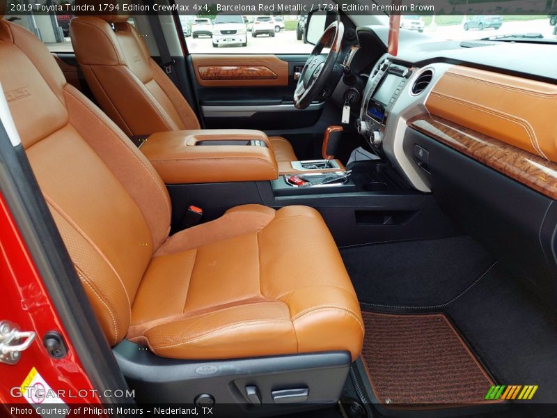 Front Seat of 2019 Tundra 1794 Edition CrewMax 4x4