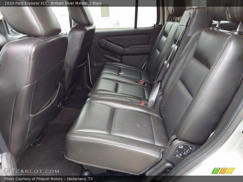 Brilliant Silver Metallic / Black 2010 Ford Explorer XLT