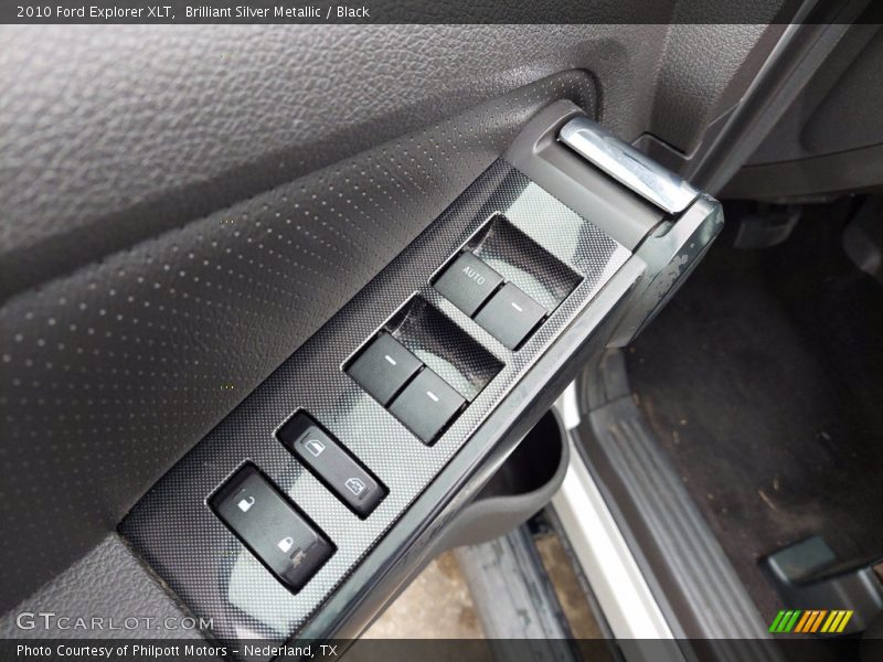 Brilliant Silver Metallic / Black 2010 Ford Explorer XLT