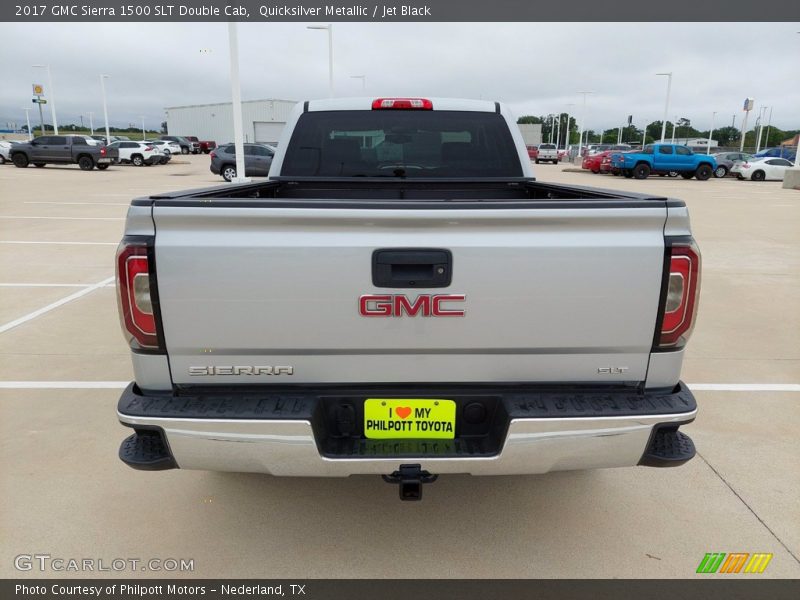 Quicksilver Metallic / Jet Black 2017 GMC Sierra 1500 SLT Double Cab