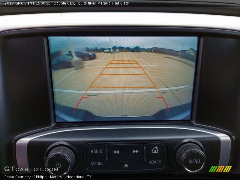 Quicksilver Metallic / Jet Black 2017 GMC Sierra 1500 SLT Double Cab