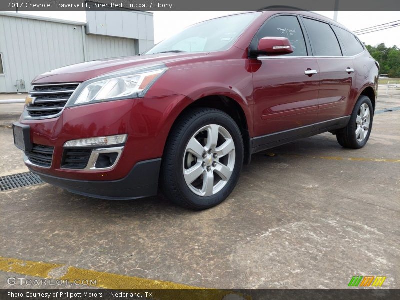 Siren Red Tintcoat / Ebony 2017 Chevrolet Traverse LT