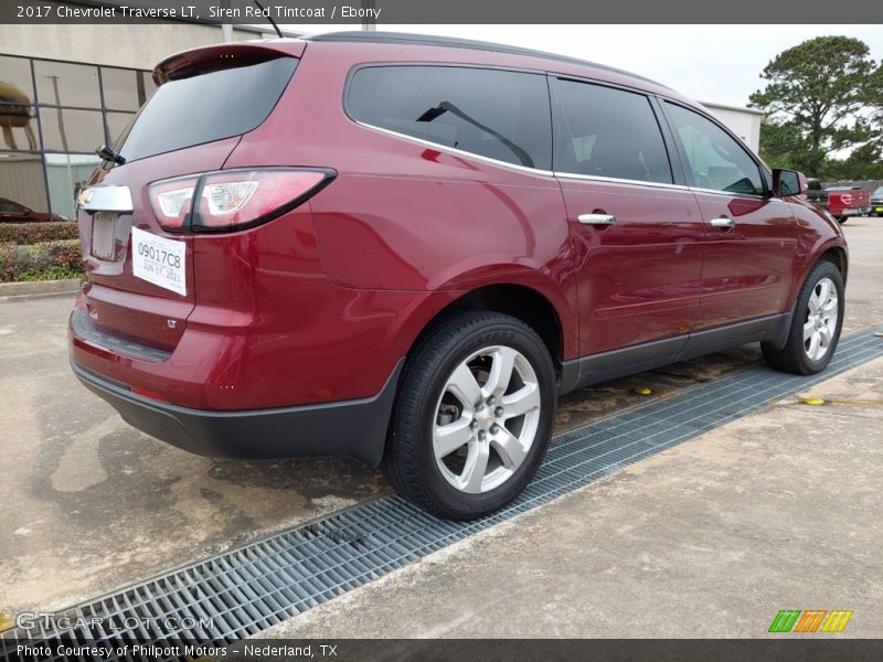 Siren Red Tintcoat / Ebony 2017 Chevrolet Traverse LT