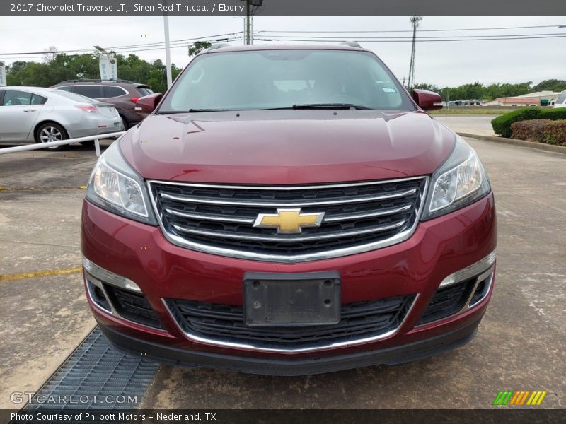 Siren Red Tintcoat / Ebony 2017 Chevrolet Traverse LT