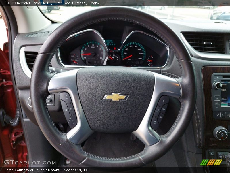 Siren Red Tintcoat / Ebony 2017 Chevrolet Traverse LT
